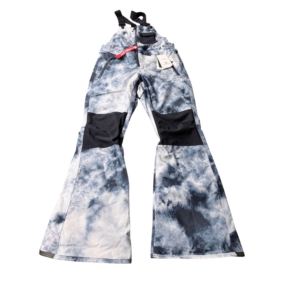 Volcom Swift Bib Overall Tie Dye Ski Snowboard Pants Bibs Size S